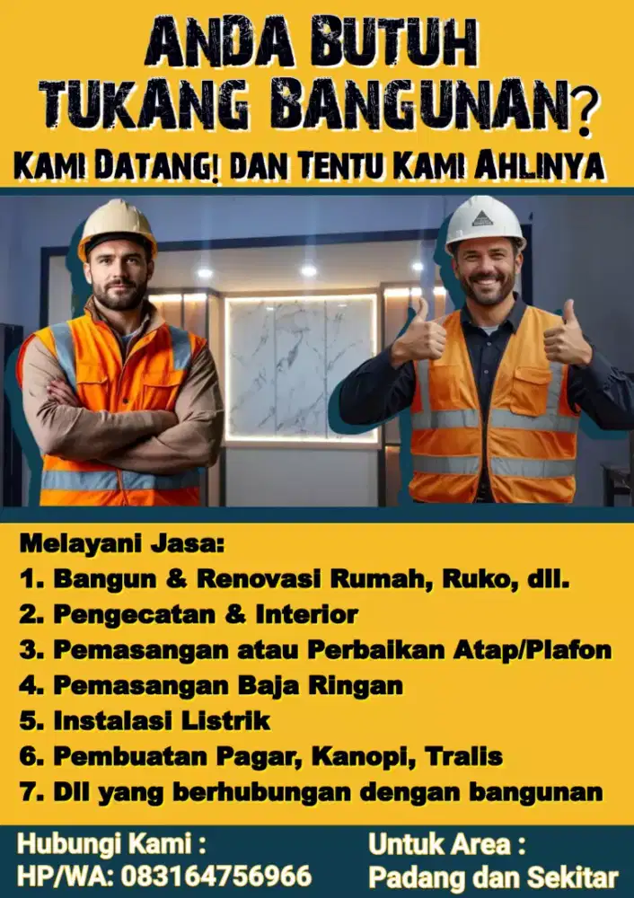 Jasa Tukang Bangunan Serba Bisa
