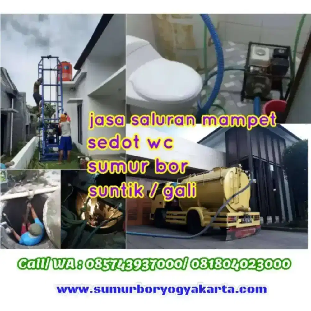 Jasa/ tukang service servis pompa air Sumur bor gali suntik sedot wc