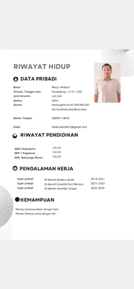 Mencari lowongan driver