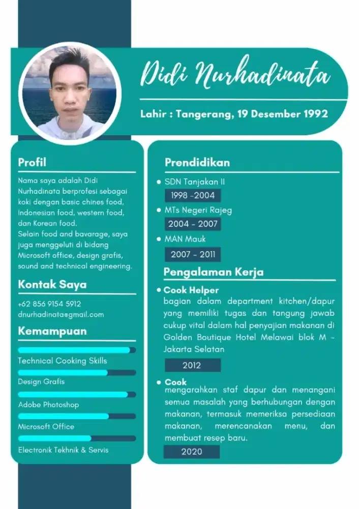 Mencari Pekerjaan koki