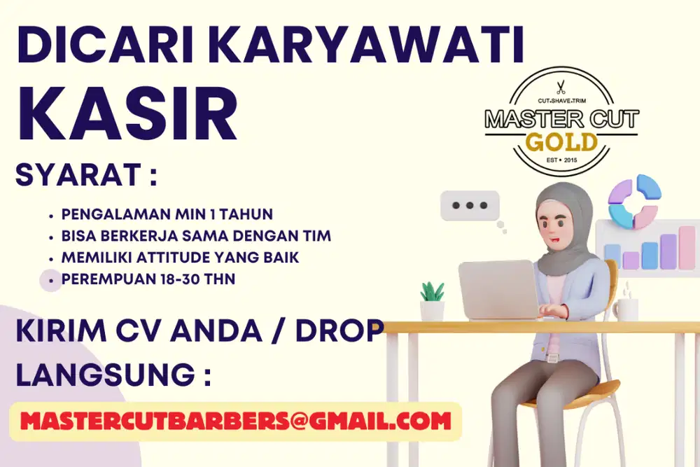 Dicari Karyawati untuk bagian Kasir