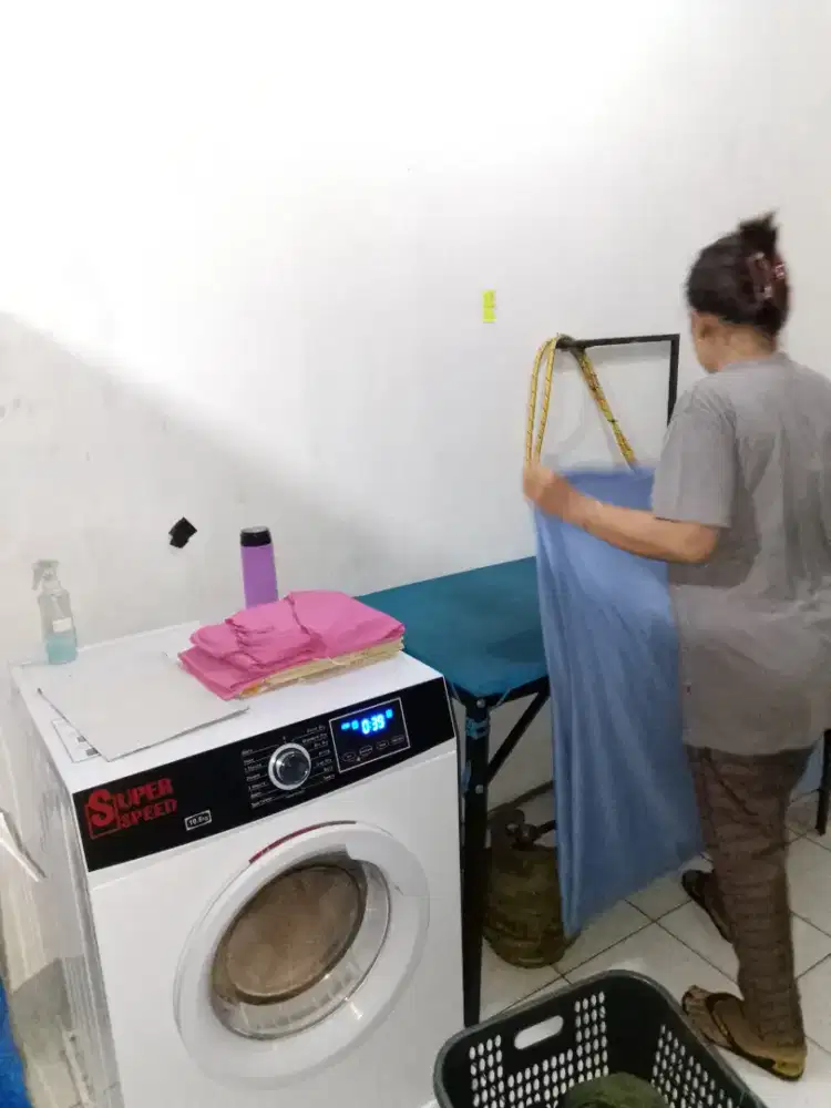 Kerja cuci jemur, dan gosok