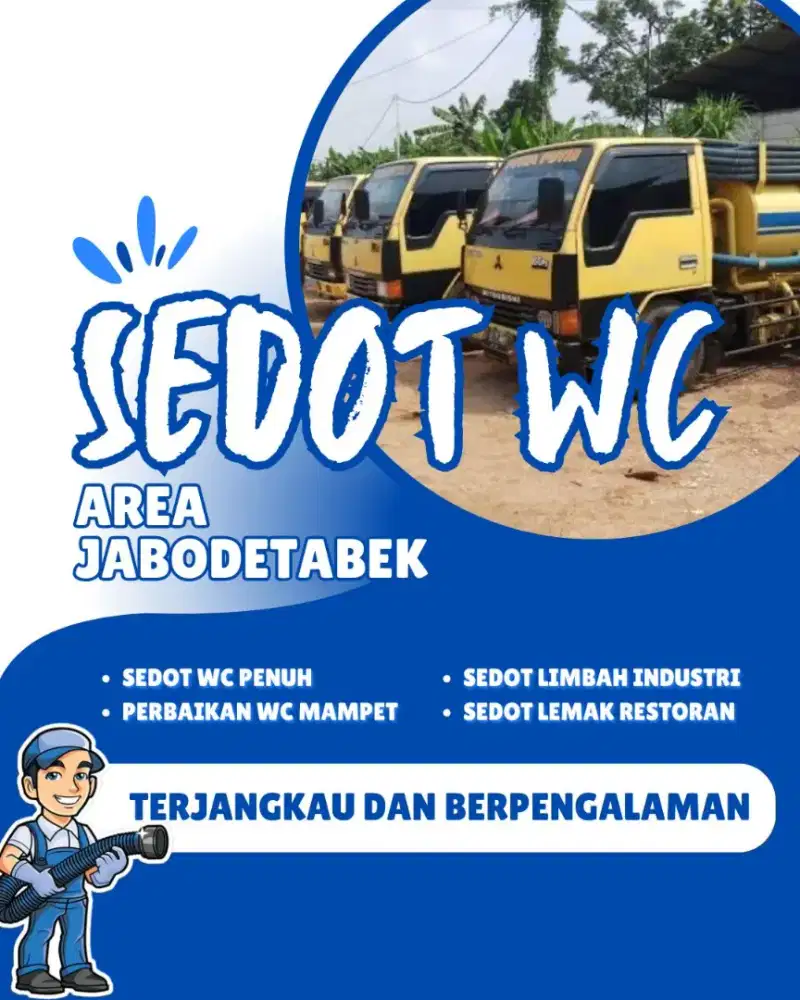 SEDOT TINJA JABODETABEK 24 JAM