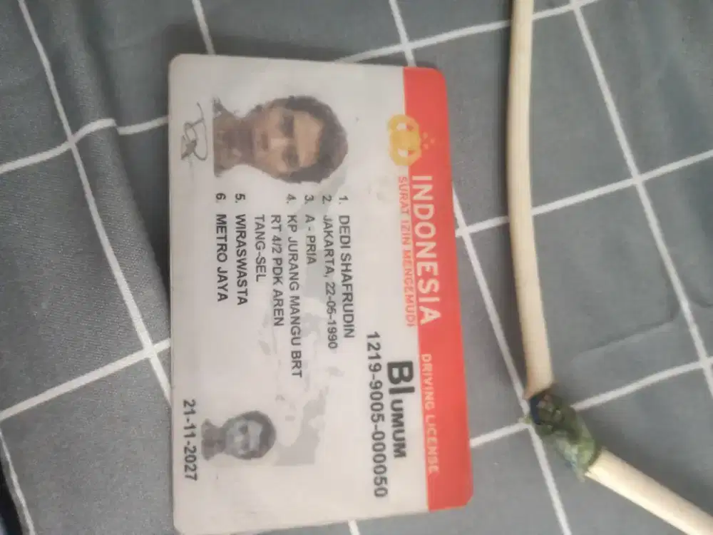 mencari kerja SIM B1 umum
