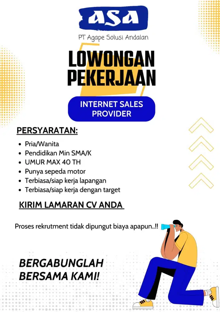 Marketing Wifi Internet Sales Provider (Jombang)