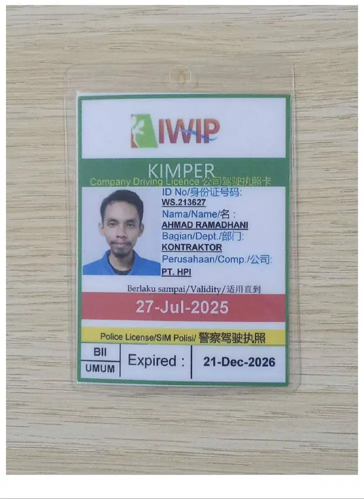 DRIVER PT/ RUMAHAN