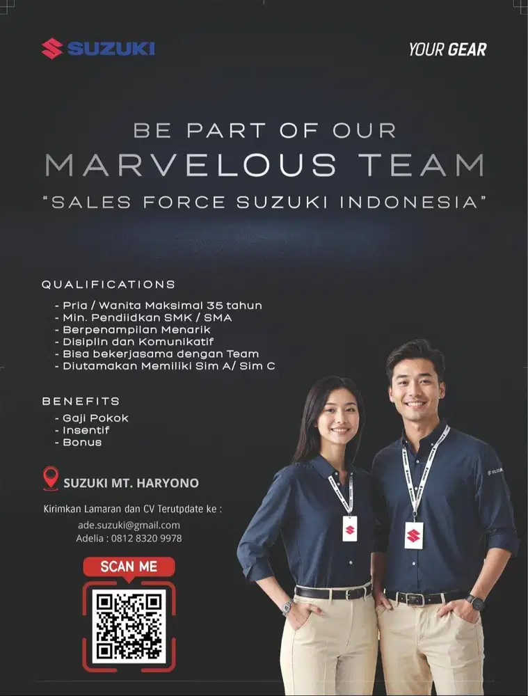 LOKER SALES MOBIL SUZUKI