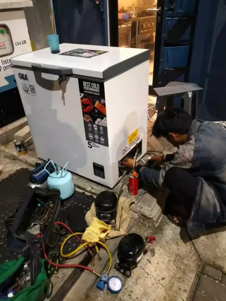 service ac kulkas mesin cuci pompa