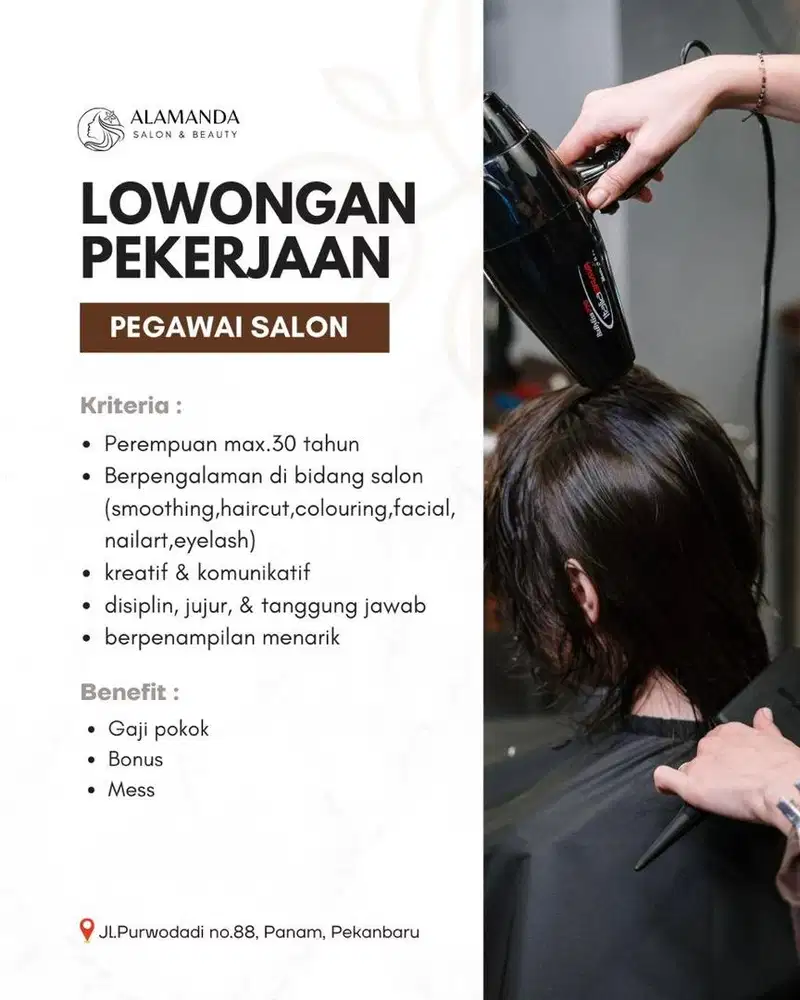 Staff/Pegawai Salon