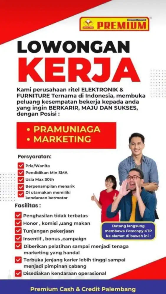 LOKER PRAMUNIAGA & MARKETING