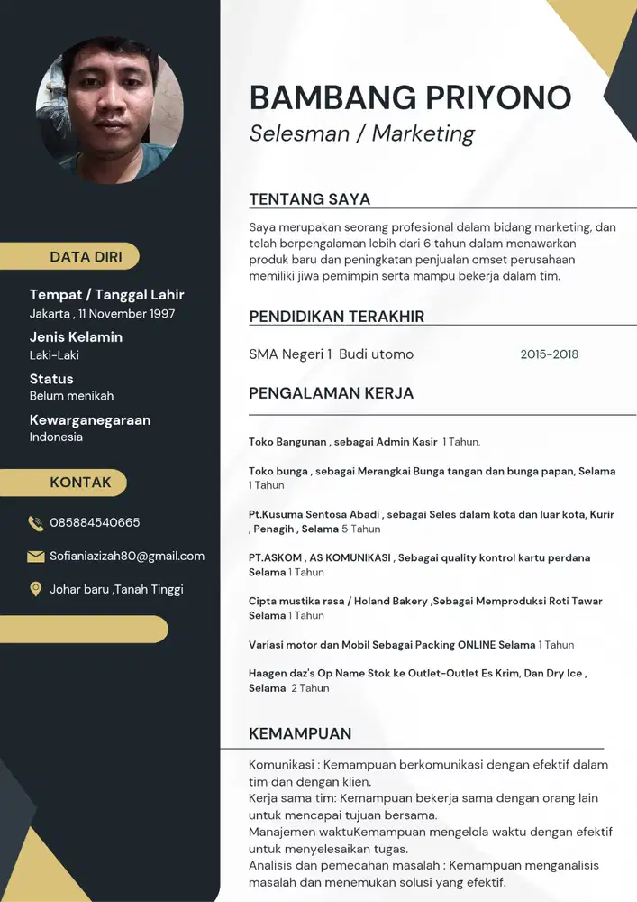 Butuh pekerjaan