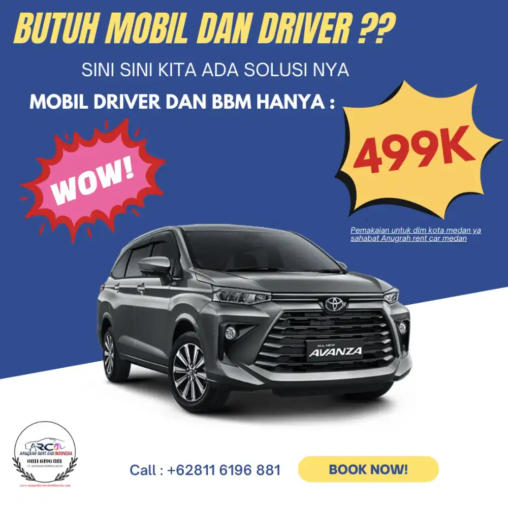 Rent Car Medan dan Drop Bandara Kualanamu Medan