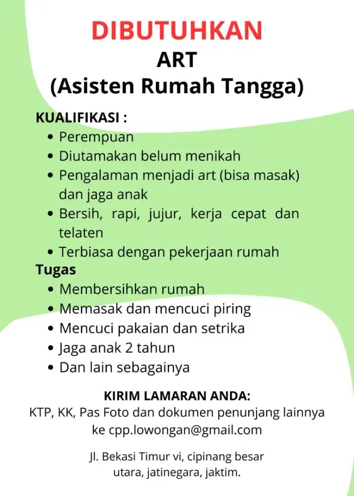 Art dan momong anak