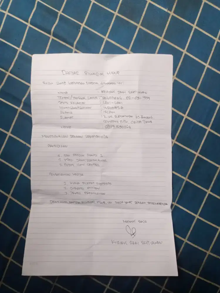 Saya sedang mencari pekerjaan