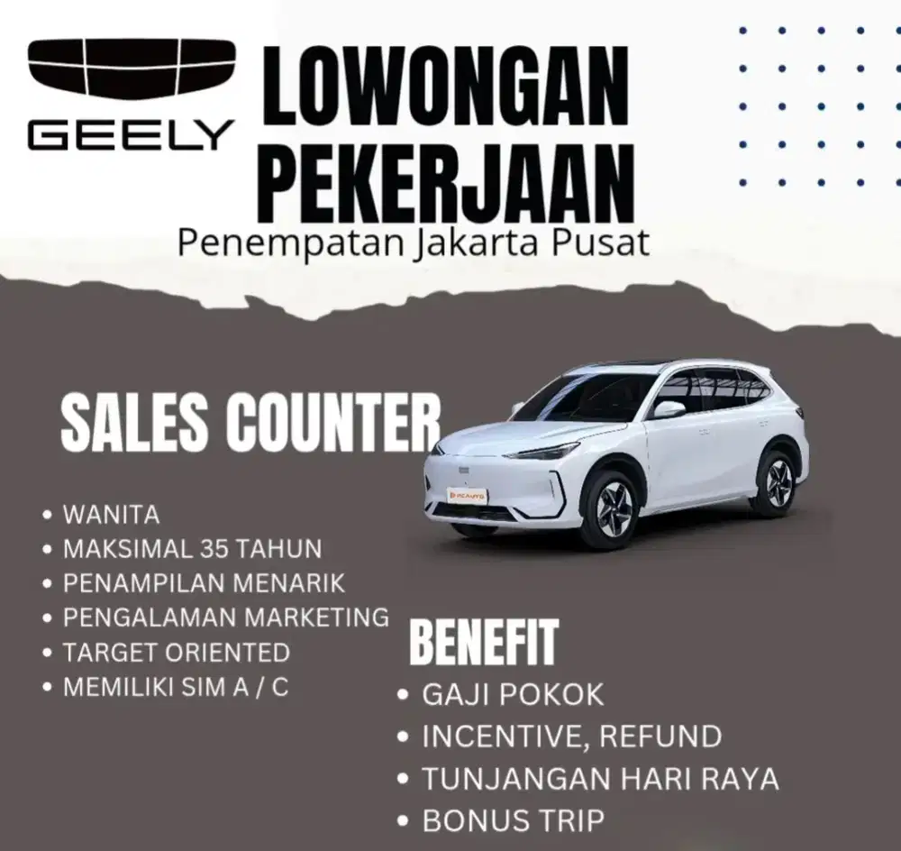Sales executive dan sales counter