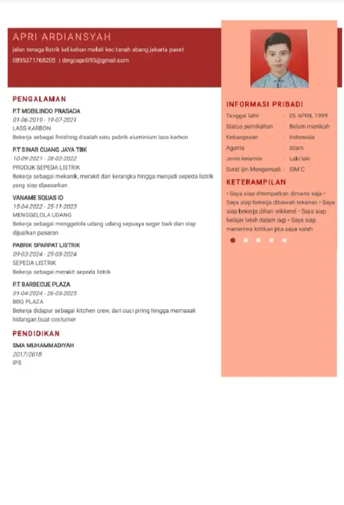 Mencari pekerjaan