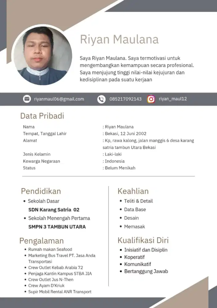 Lowongan kerja laki laki