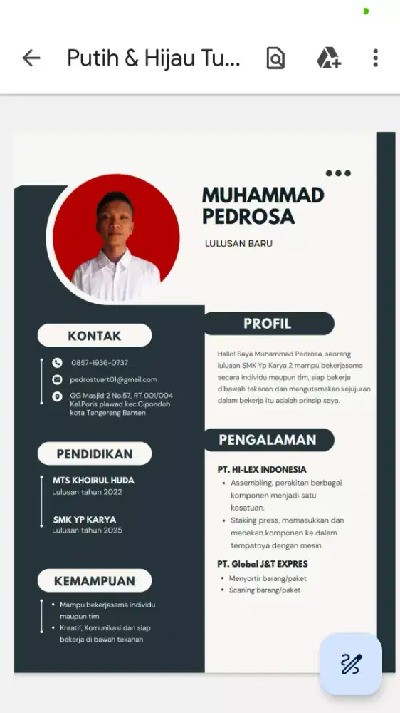 MENCARI PEKERJAAN
