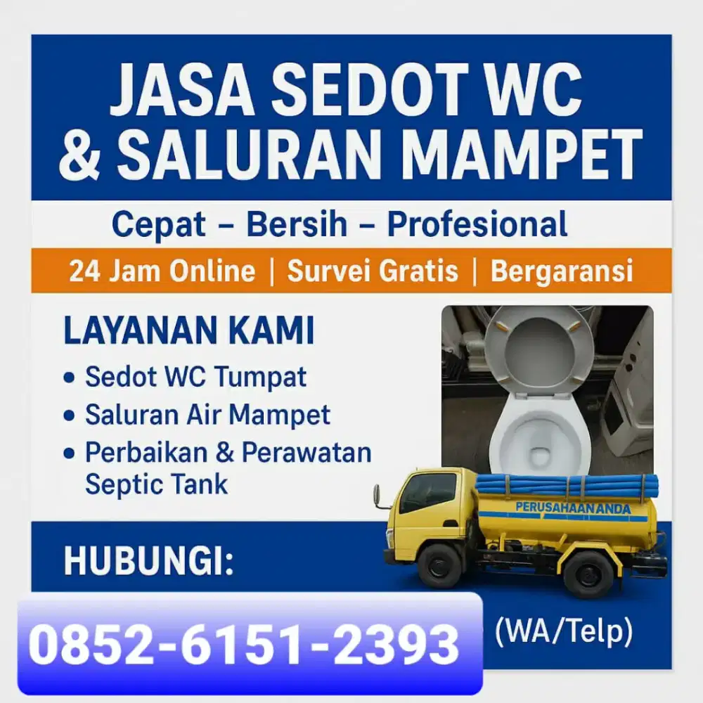 WC tumpat sedot wc tinja salurn service pompa air sanyo cuci sumur bor