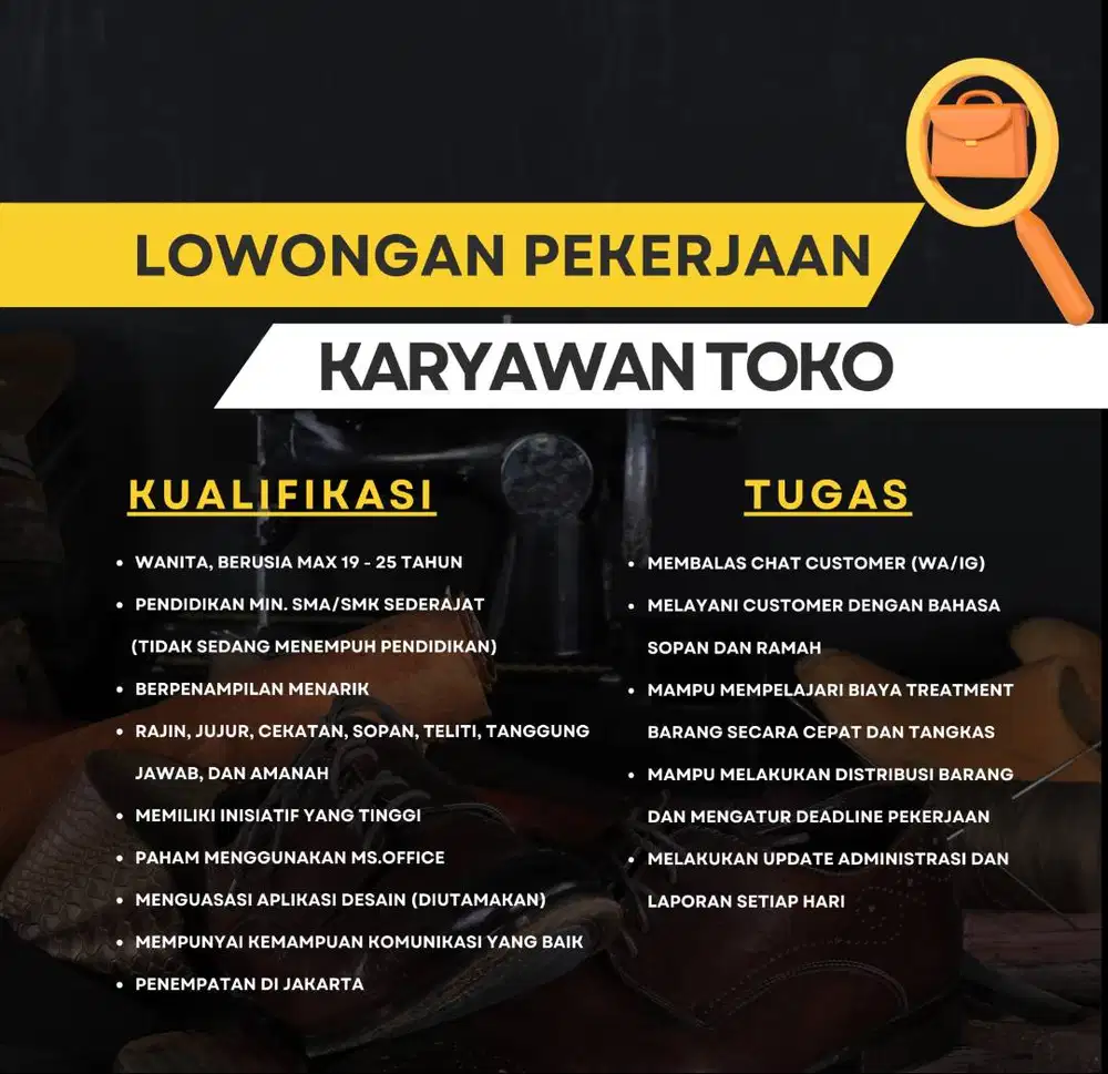 Admin dan Karyawan Toko