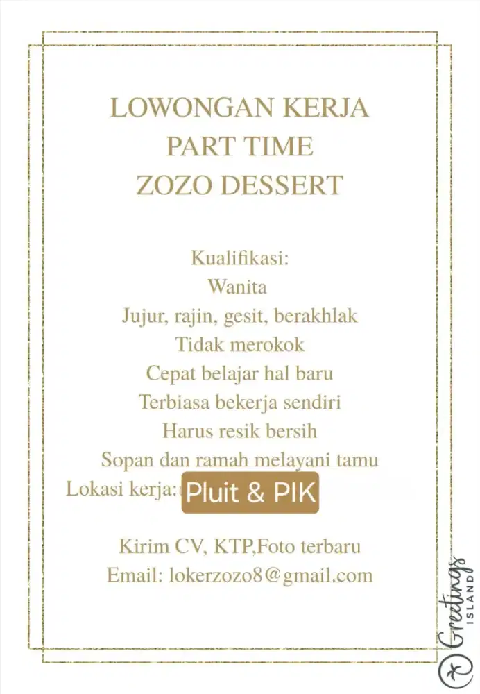 PART TIME PLUIT & PIK