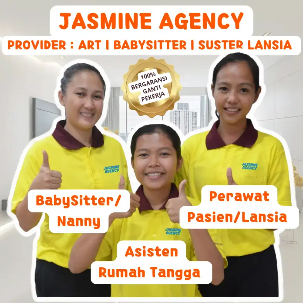Sedia pembantu, babysitter, suster lansia, dll