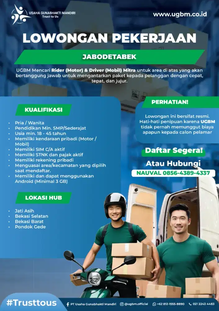 Loker kurir Urgent