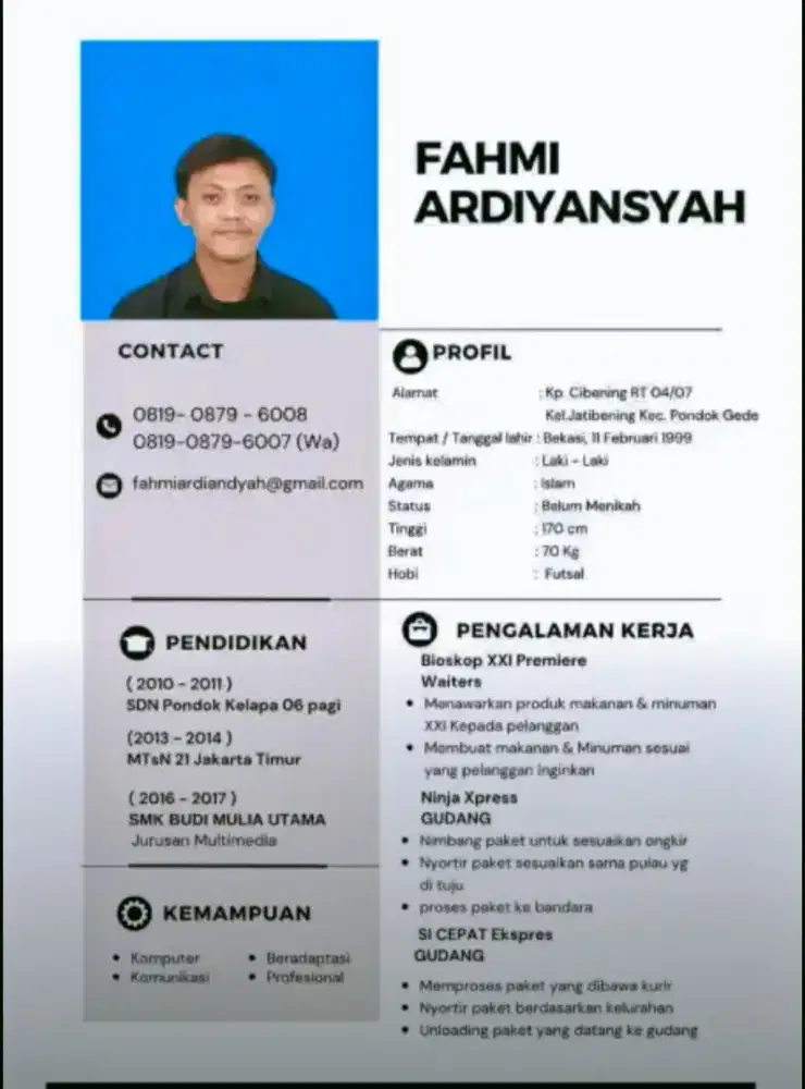 MENCARI PEKERJAAN APA SAJA