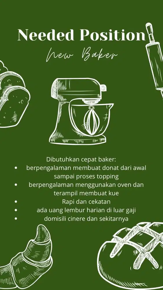 Baker/Pembuat Donat
