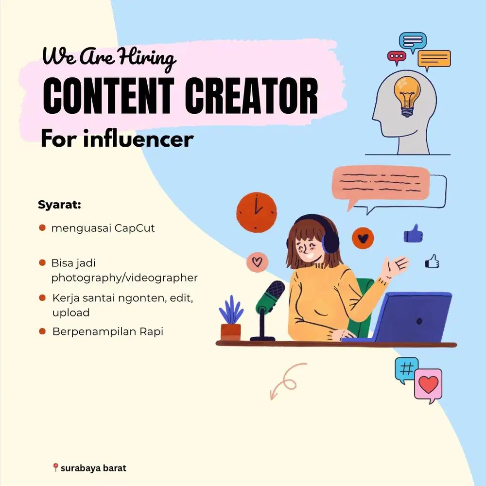 Dicari content creator for influencer