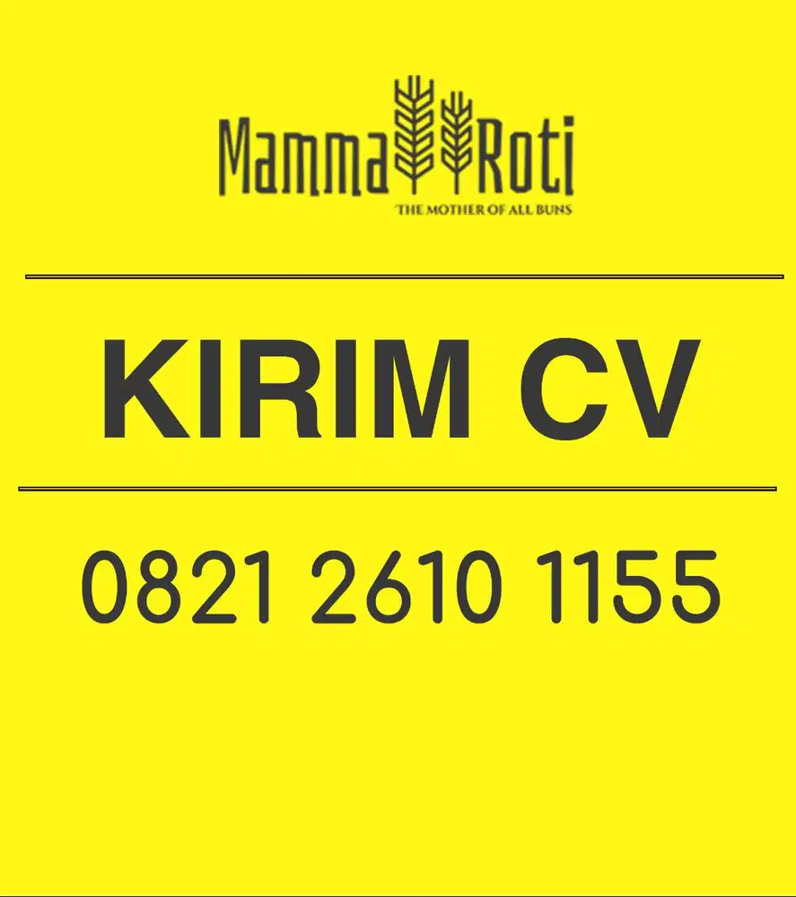 (Dicari Cepat) Karyawan Outlet Mamma Roti Perumahan Alam Raya