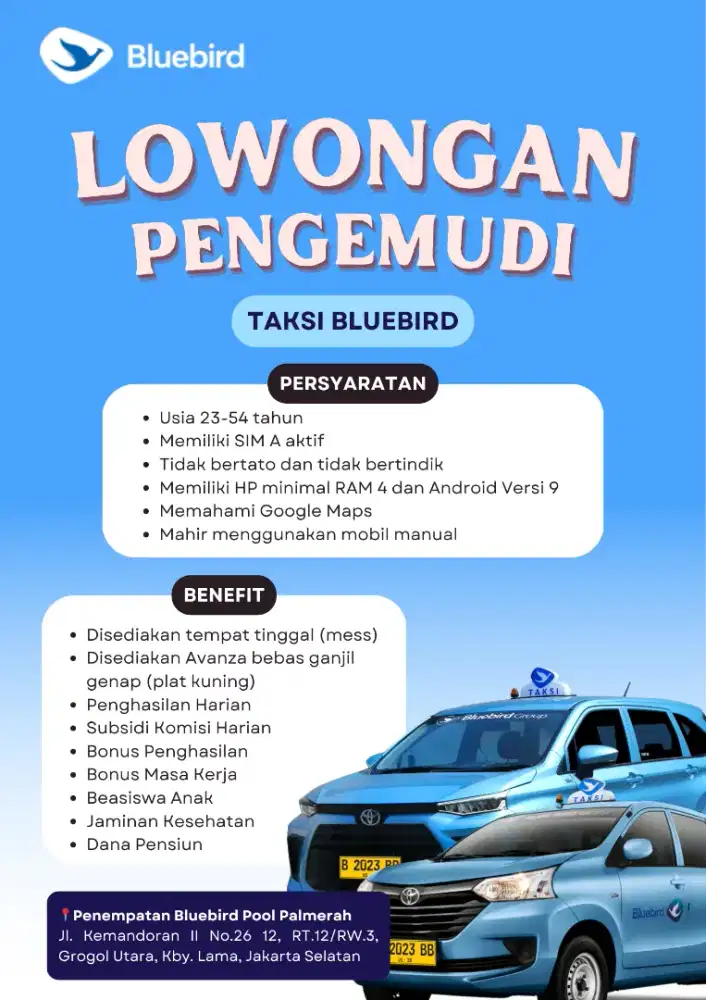 LOWONGAN KERJA SUPIR SOPIR DRIVER PENGEMUDI