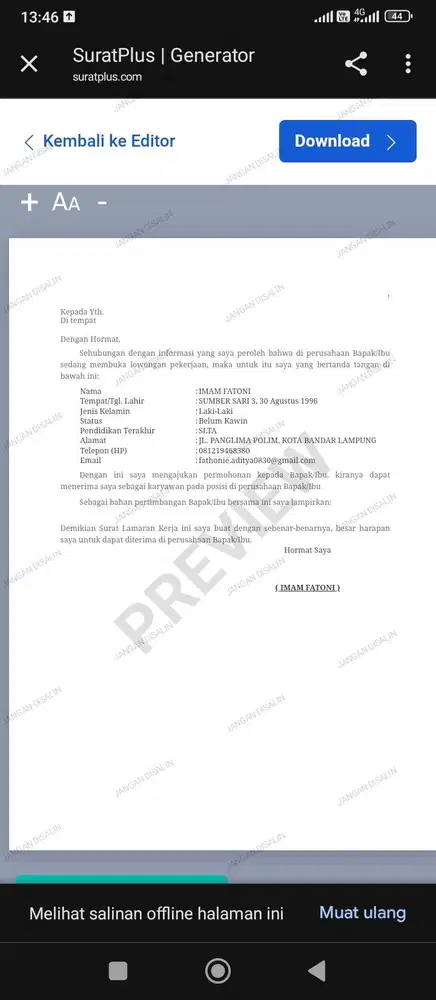 Cari pekerjaan, sopir