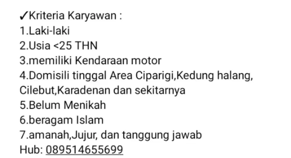 Lowongan pekerjaan