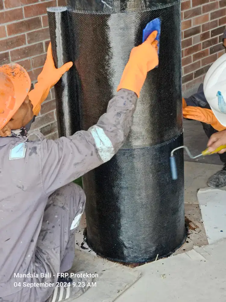 Ahli Perkuatan Struktur Beton, CarbonWrap Carbon FRP, Jacketing Kolom