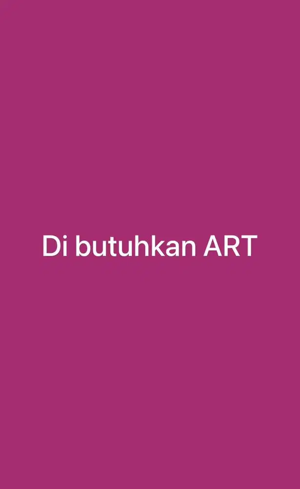 Di cari art untuk momong anak