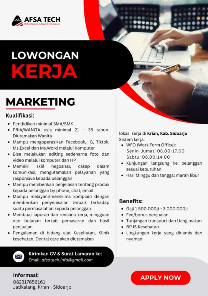 Lowongan Marketing