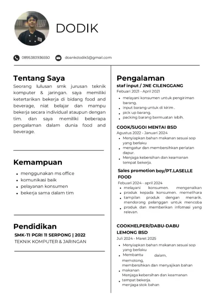 lowongan pekerjaan