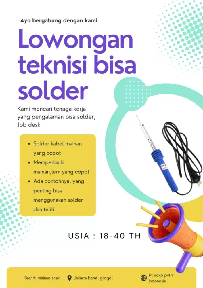LOWONGAN TEKNISI