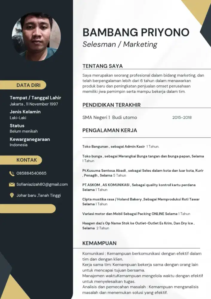 Butuh pekerjaan yg Menginap juga gpp