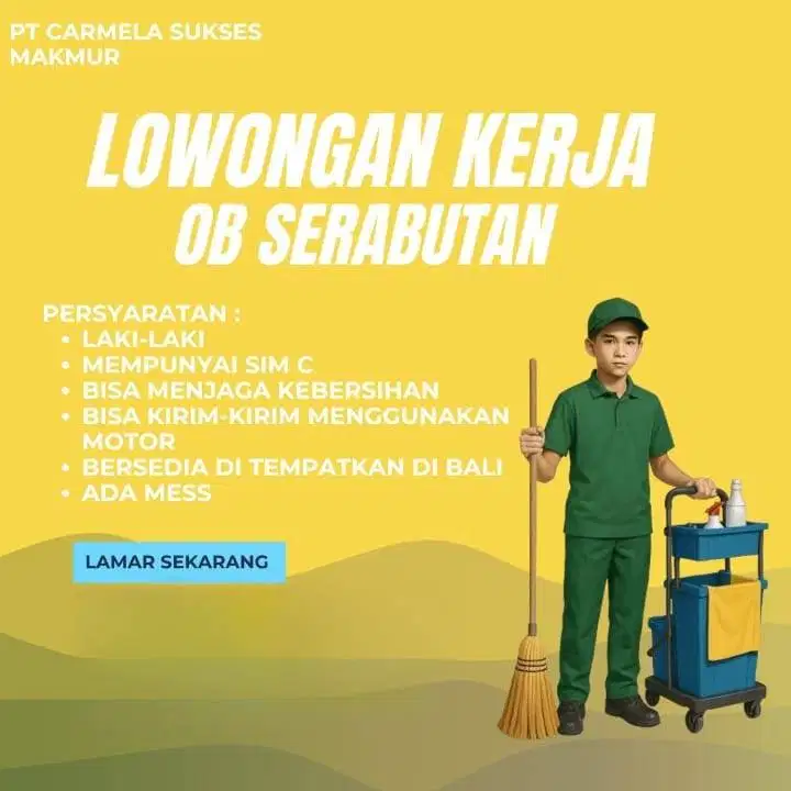 Lowongan Kerja Office Boy (OB) Serabutan