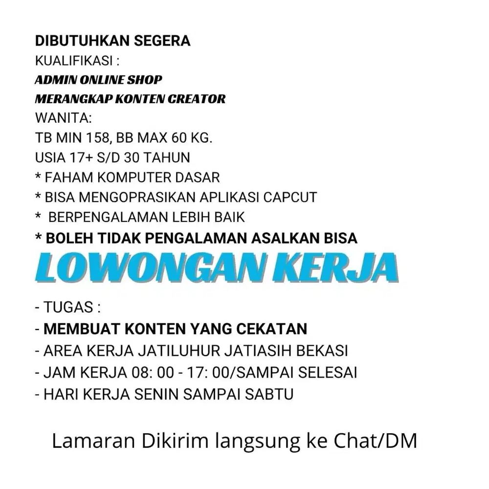 LOKER KONTEN CREATOR