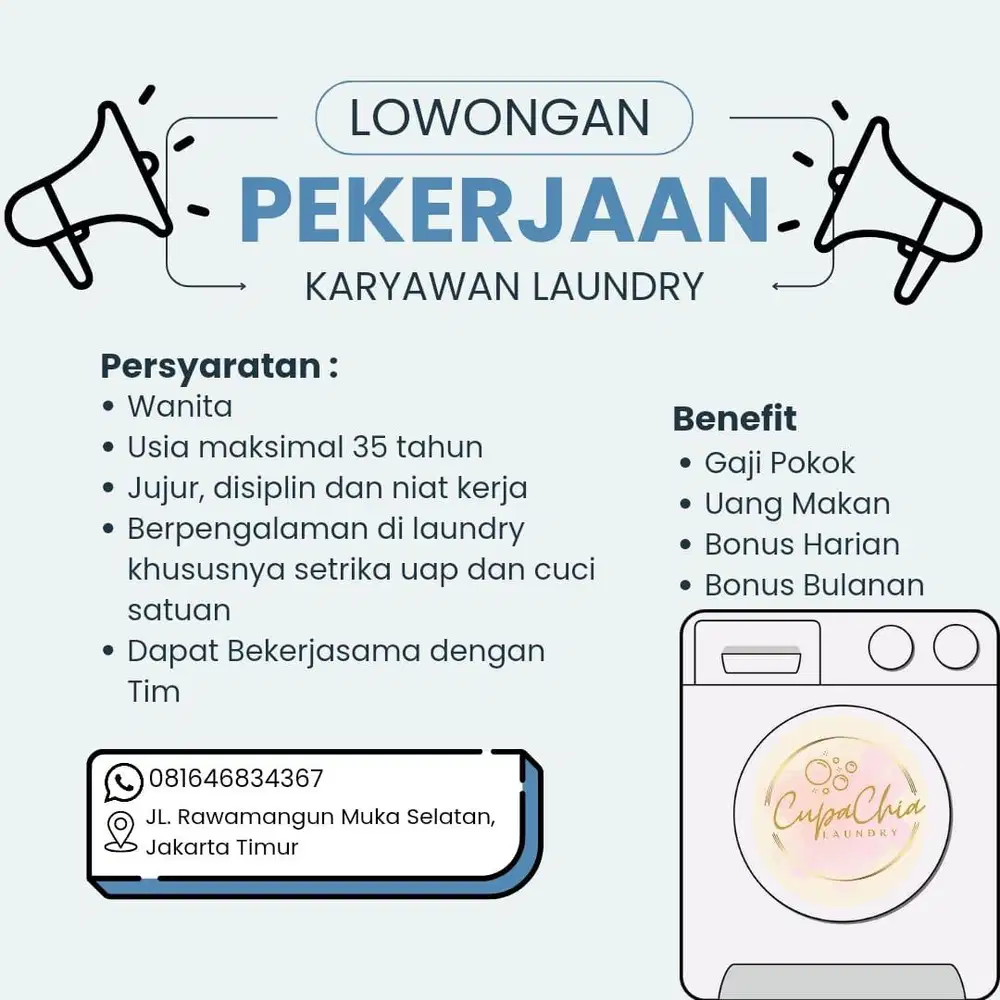 Lowongan Pekerjaan Laundry
