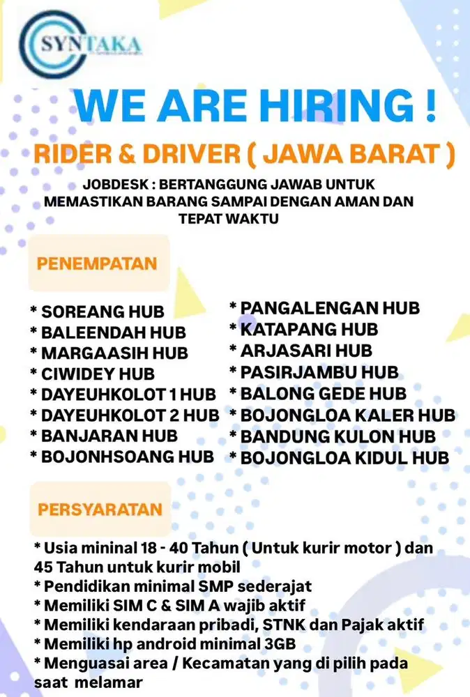 Lowongan Kerja Kurir (Shope)