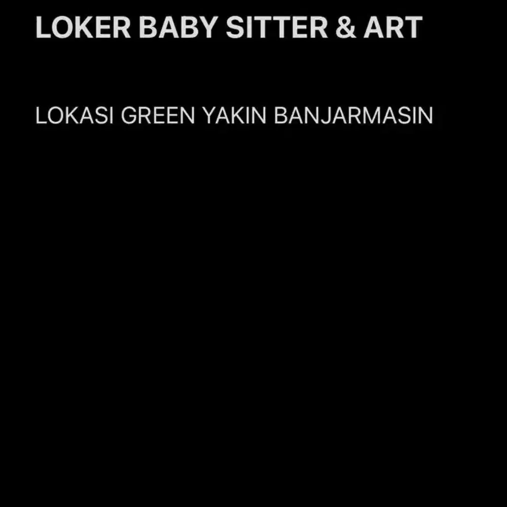 Art & Baby sitter