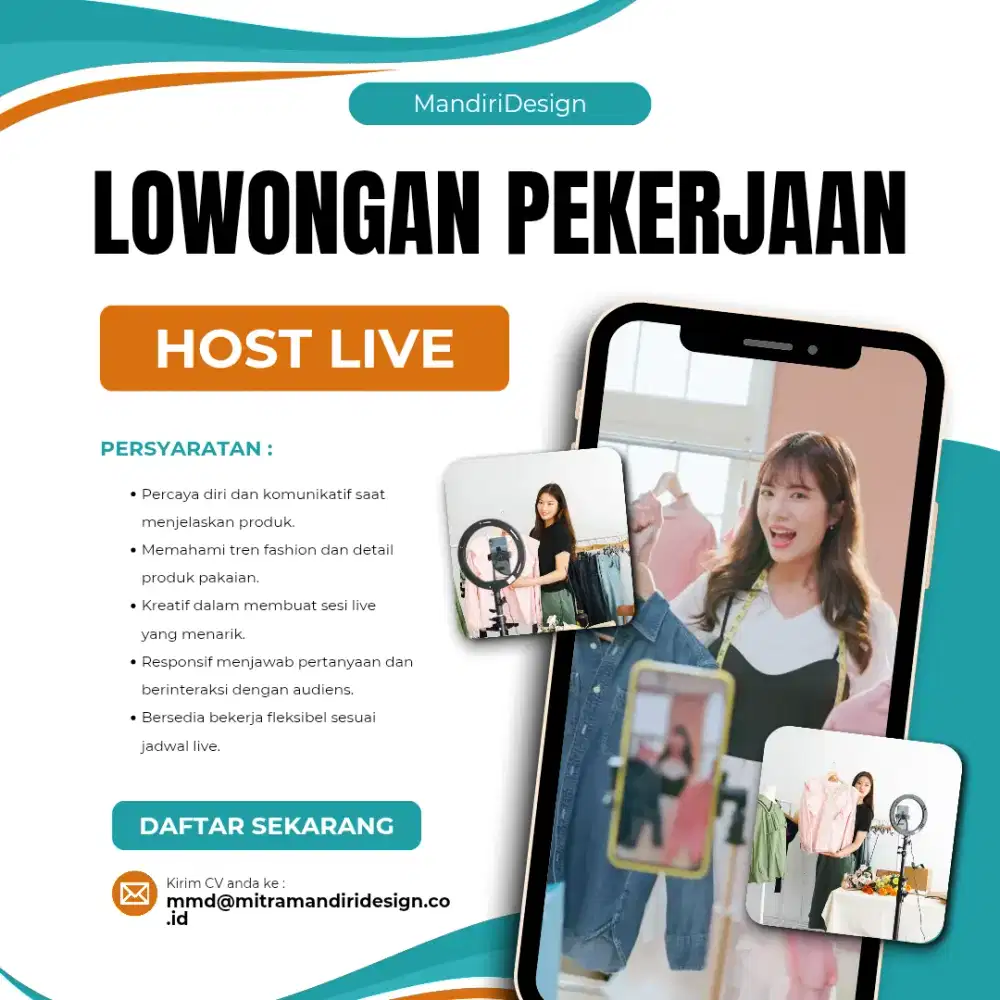 Lowongan Kerja Host Live Penjualan