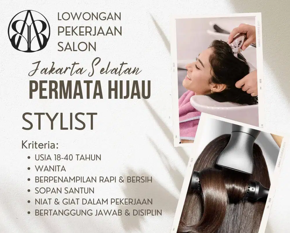 LOWONGAN PEKERJAAN SALON JAKARTA SELATAN, PERMATA HIJAU SUITES