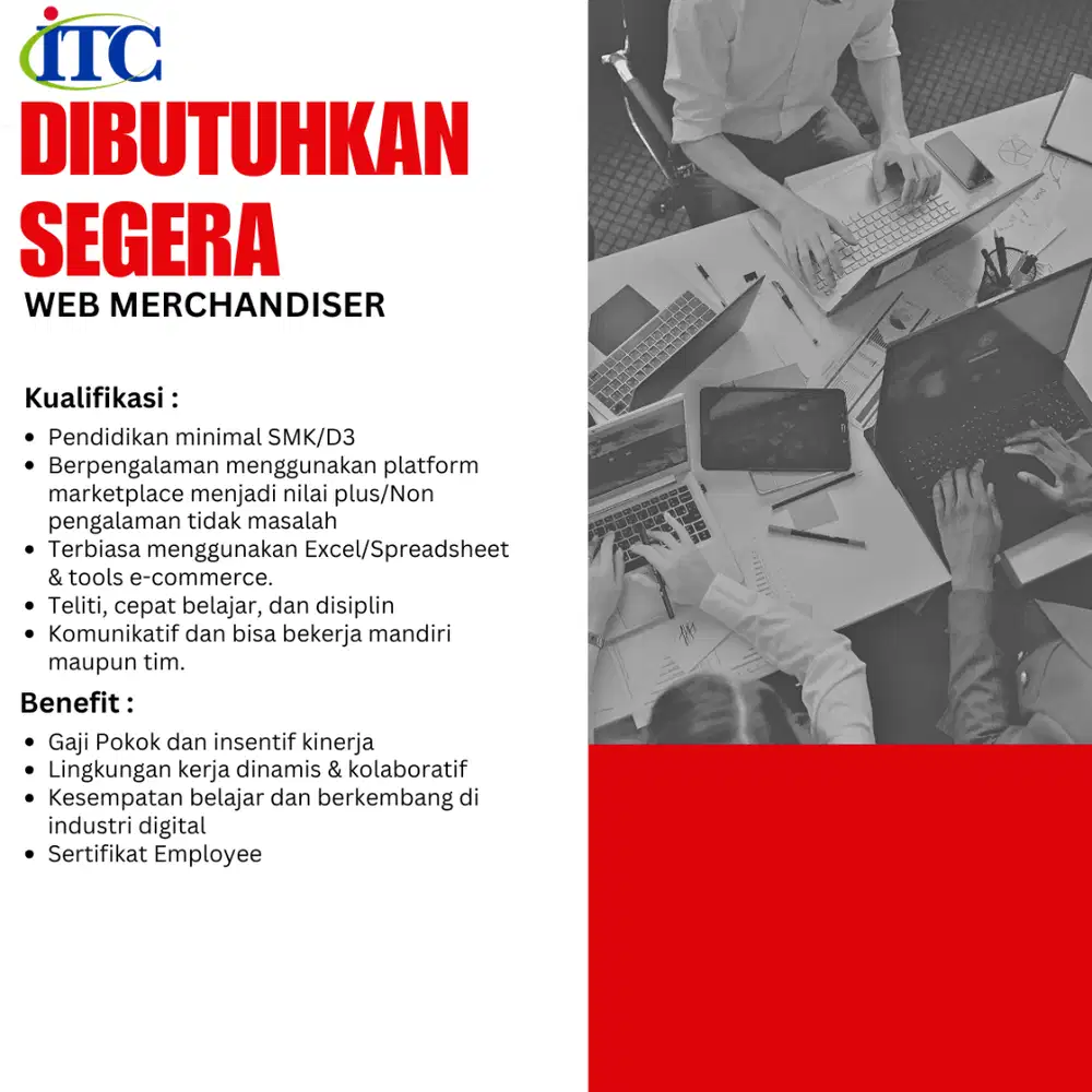 lowongan WEB MERCHANDISER
