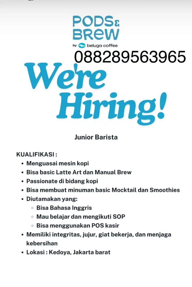 Barista dan waitress