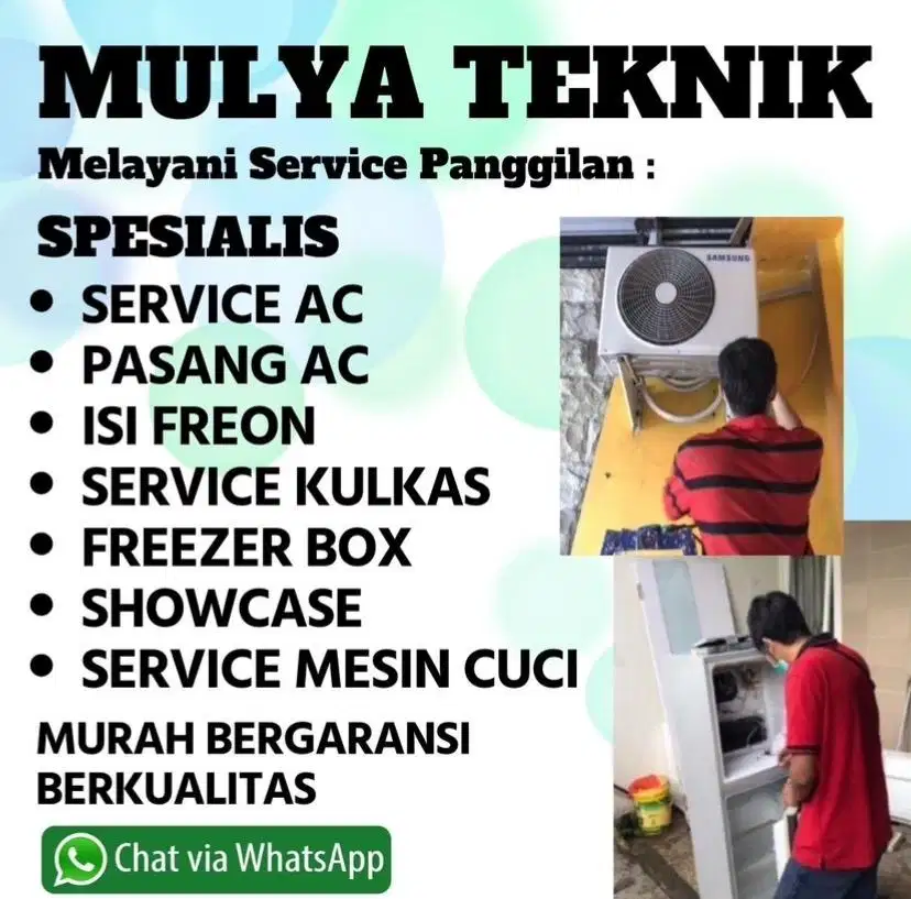 Service Kulkas Ac Mesin Cuci Freezer Box Bongkar Pasang Ac Panggilan